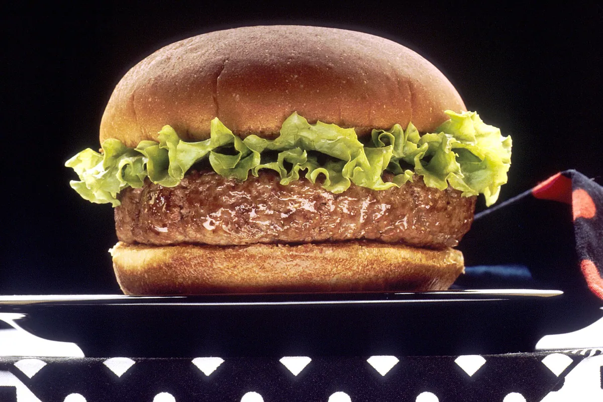 Burger food typical of Ruby's